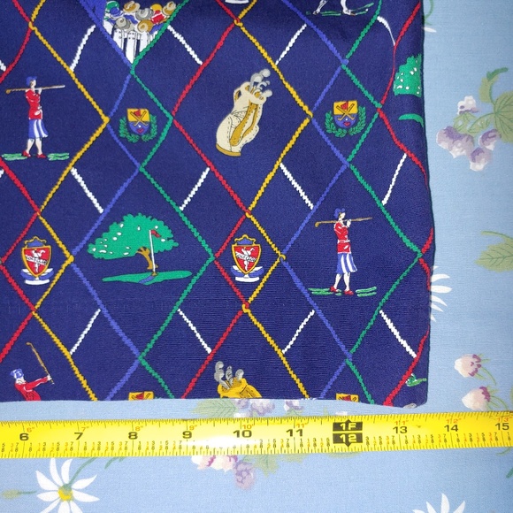 Lady Divots Vintage Novelty Golfing Print High Waist Wide Leg Shorts Size 12 - Picture 7 of 12